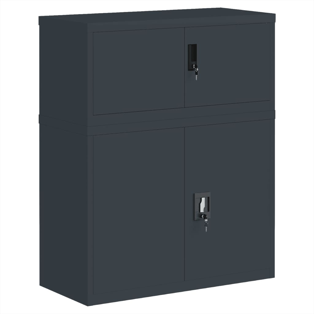 Classeur anthracite 90x40x110 cm acier - XIOS