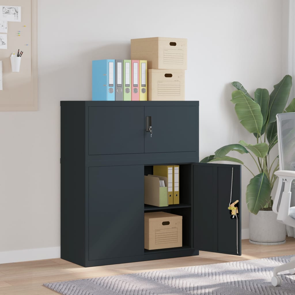 Classeur anthracite 90x40x110 cm acier - XIOS