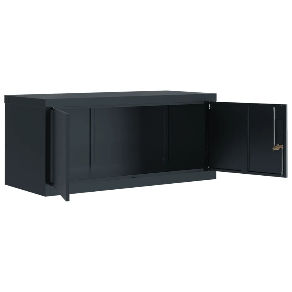 Classeur anthracite 90x40x145 cm acier - XIOS