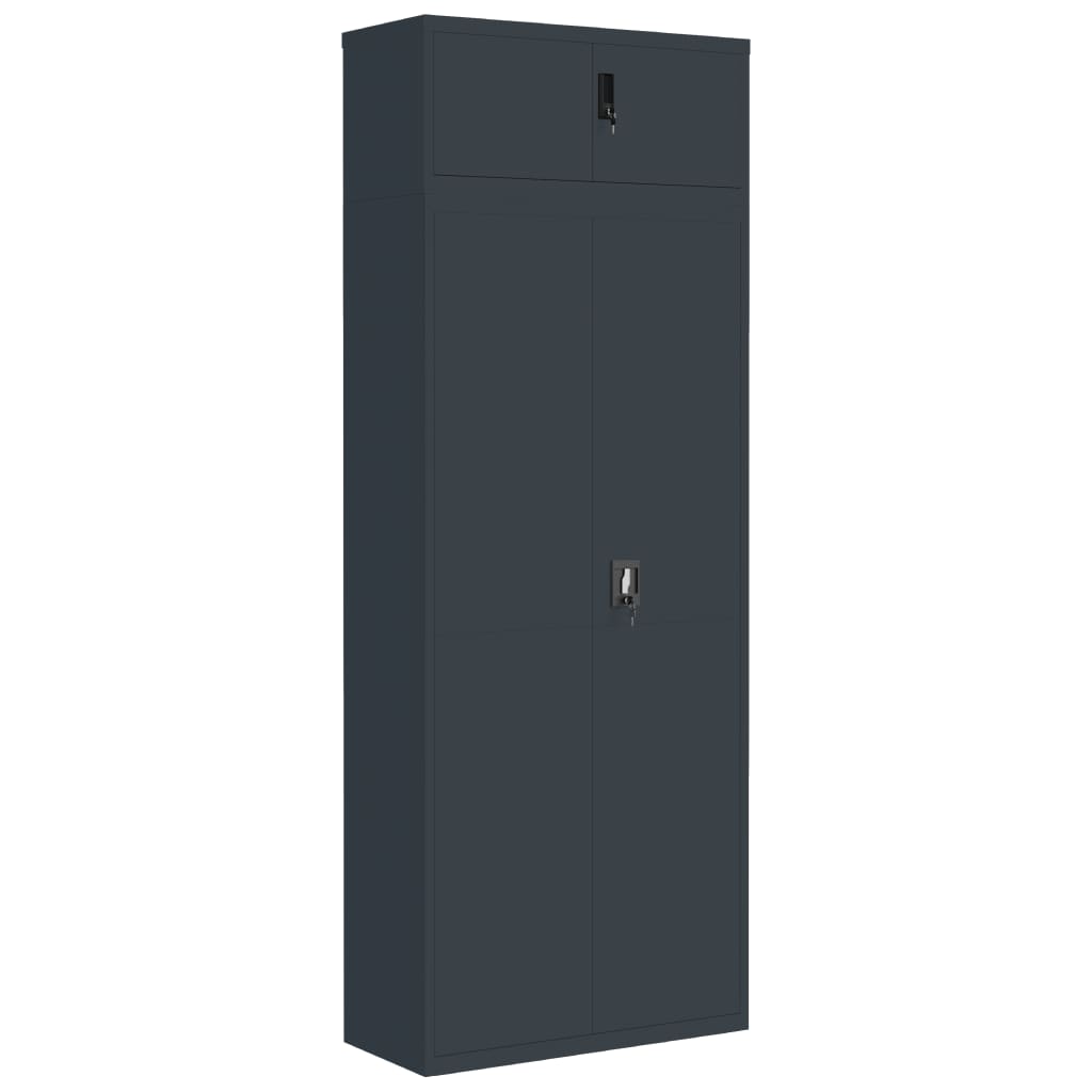 Classeur anthracite 90x40x240 cm acier - XIOS