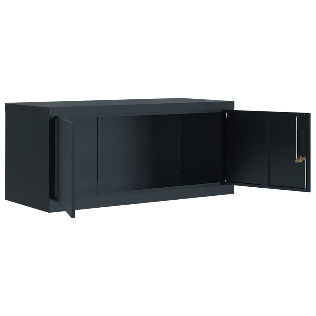 Classeur anthracite 90x40x240 cm acier - XIOS