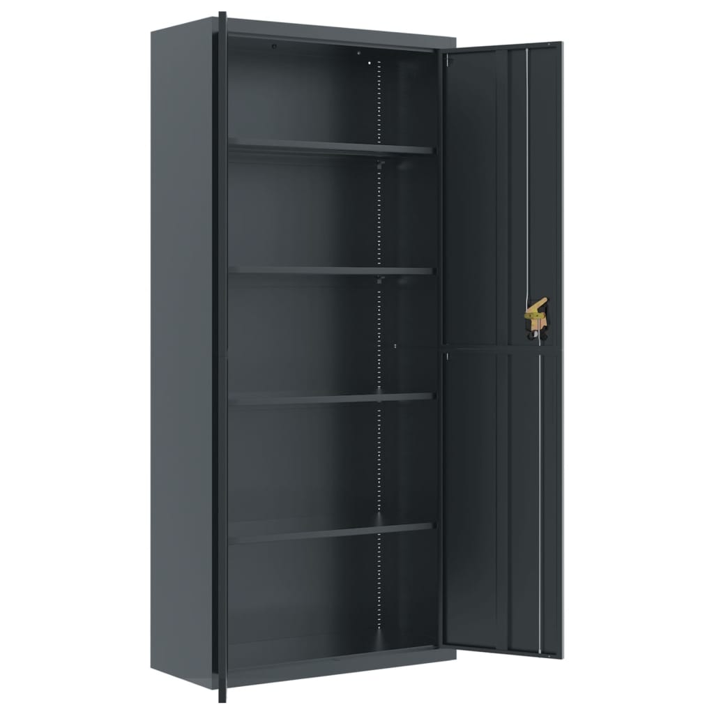 Classeur anthracite 90x40x240 cm acier - XIOS