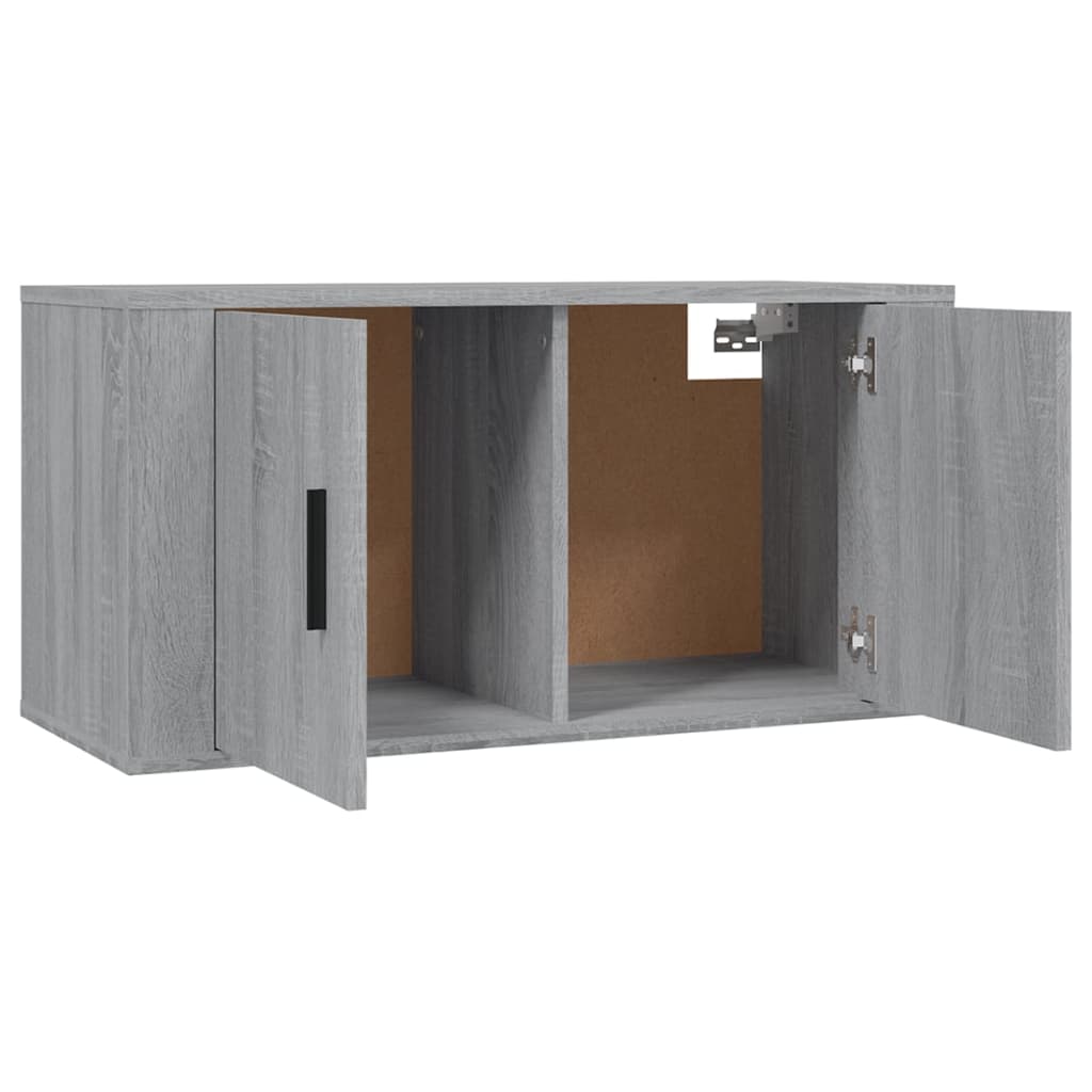 Meubles TV muraux 3 pcs sonoma gris 80x34,5x40 cm - XIOS