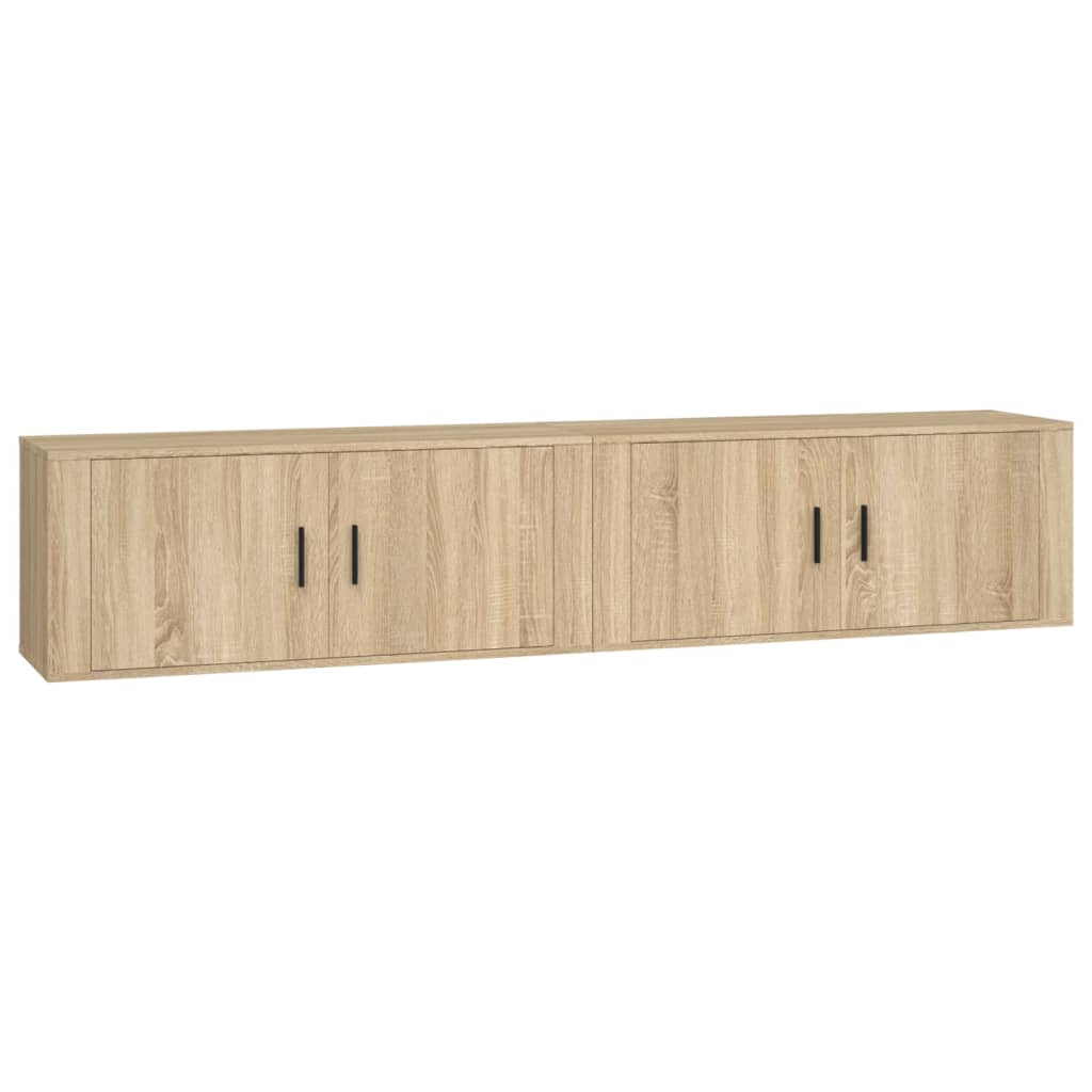 Meubles TV muraux 2 pcs chêne sonoma 100x34,5x40 cm - XIOS