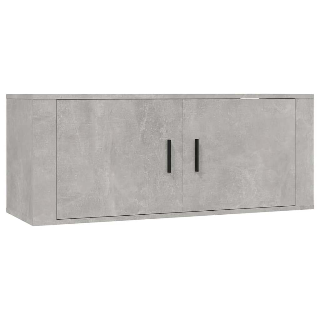 Meubles TV muraux 2 pcs gris béton 100x34,5x40 cm - XIOS