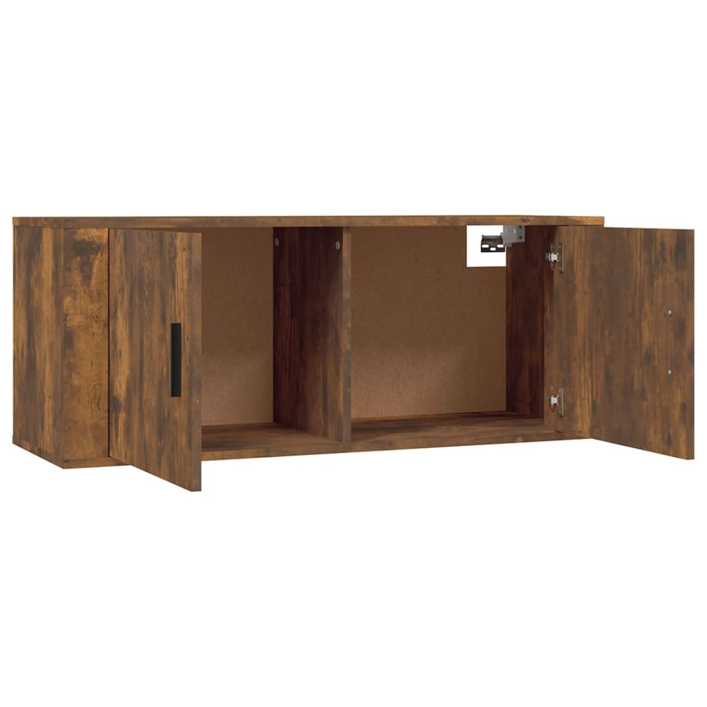 Meubles TV muraux 2 pcs chêne fumé 100x34,5x40 cm - XIOS