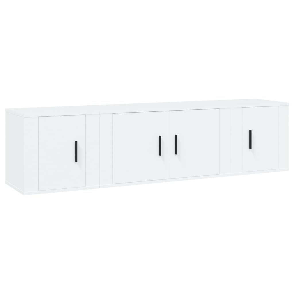 Ensemble de meubles TV 3 pcs Blanc Bois d'ingénierie - XIOS