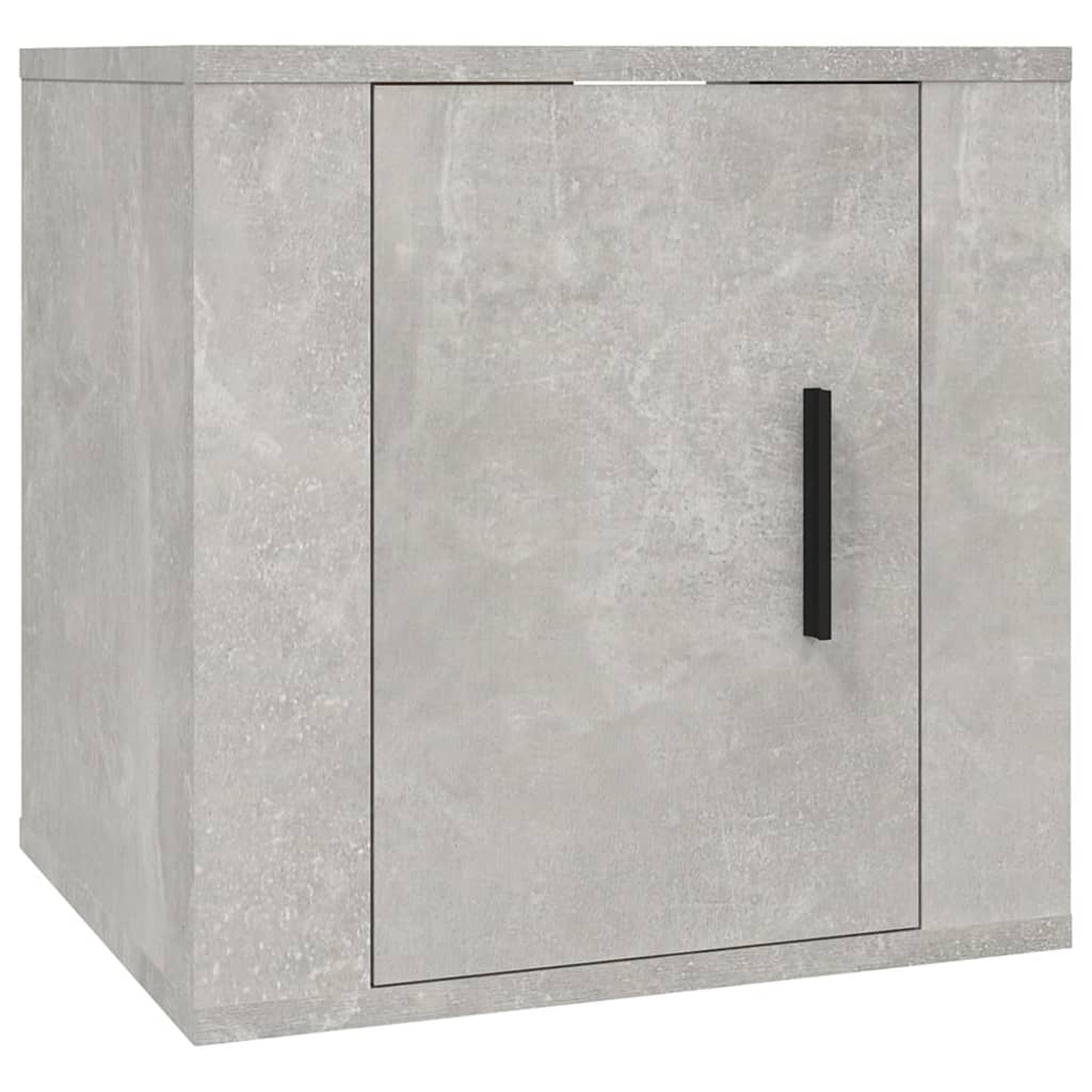 Ensemble de meubles TV 3 pcs Gris béton Bois d'ingénierie - XIOS