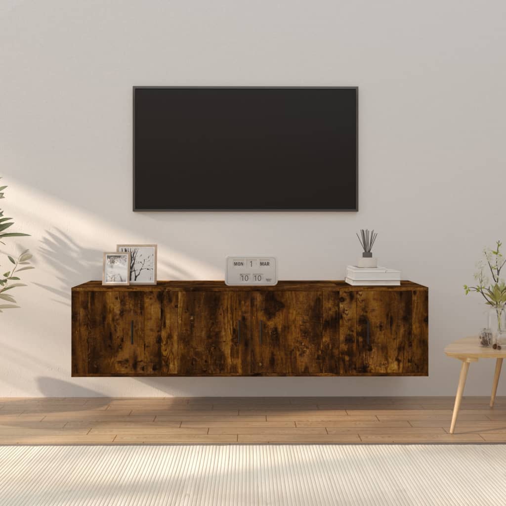 Ensemble de meubles TV 3 pcs Chêne fumé Bois d'ingénierie - XIOS