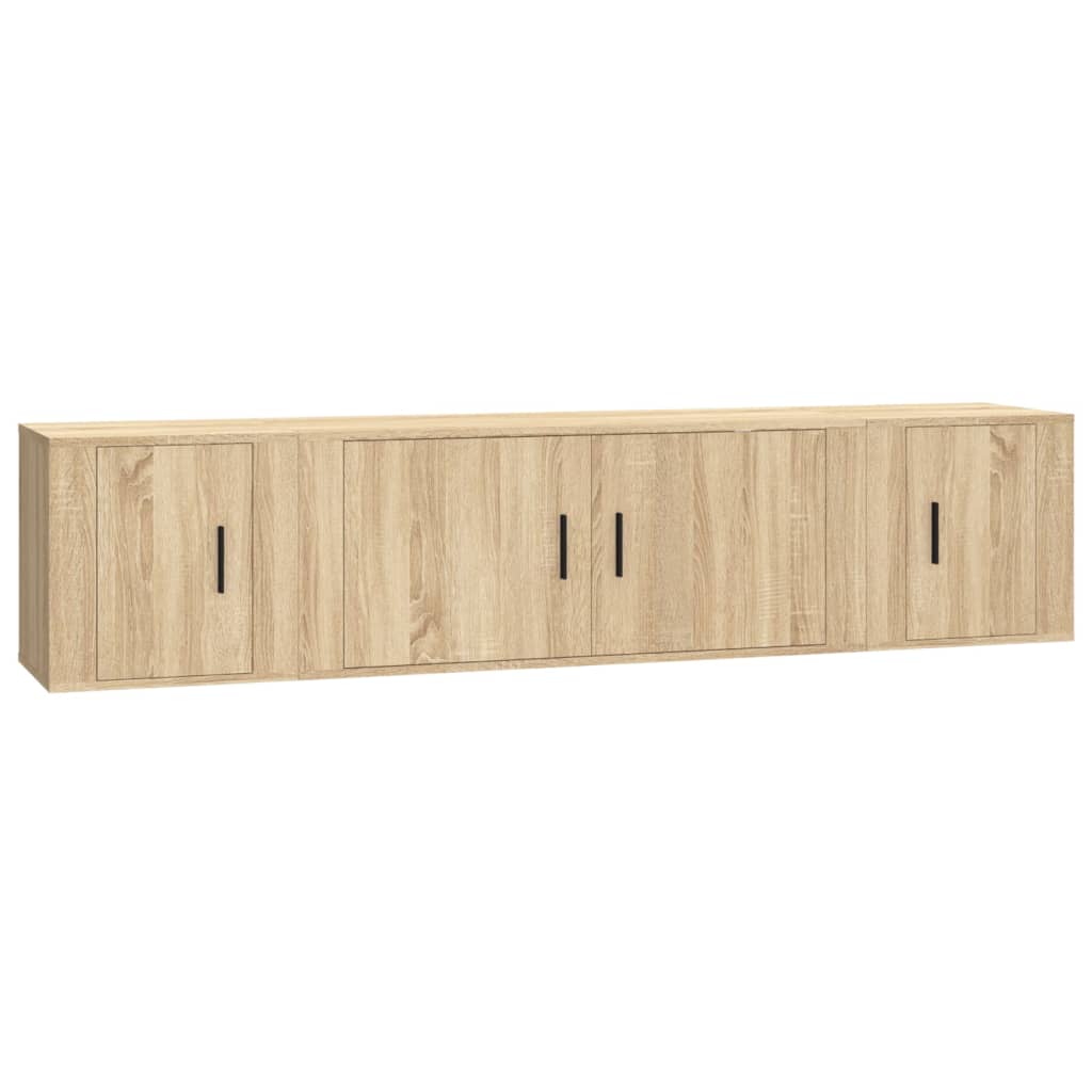 Ensemble de meubles TV 3 pcs Chêne sonoma Bois d'ingénierie - XIOS