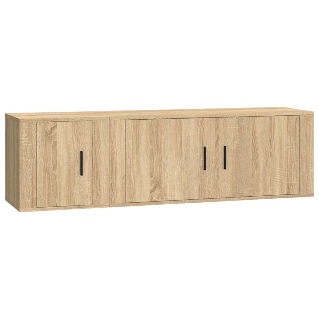 Ensemble de meubles TV 2 pcs chêne sonoma bois d'ingénierie - XIOS