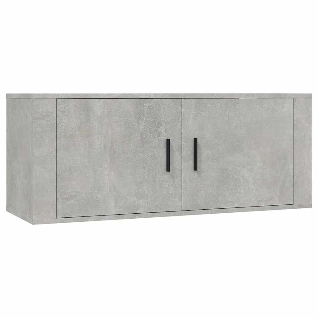 Ensemble de meubles TV 2 pcs gris béton bois d'ingénierie - XIOS