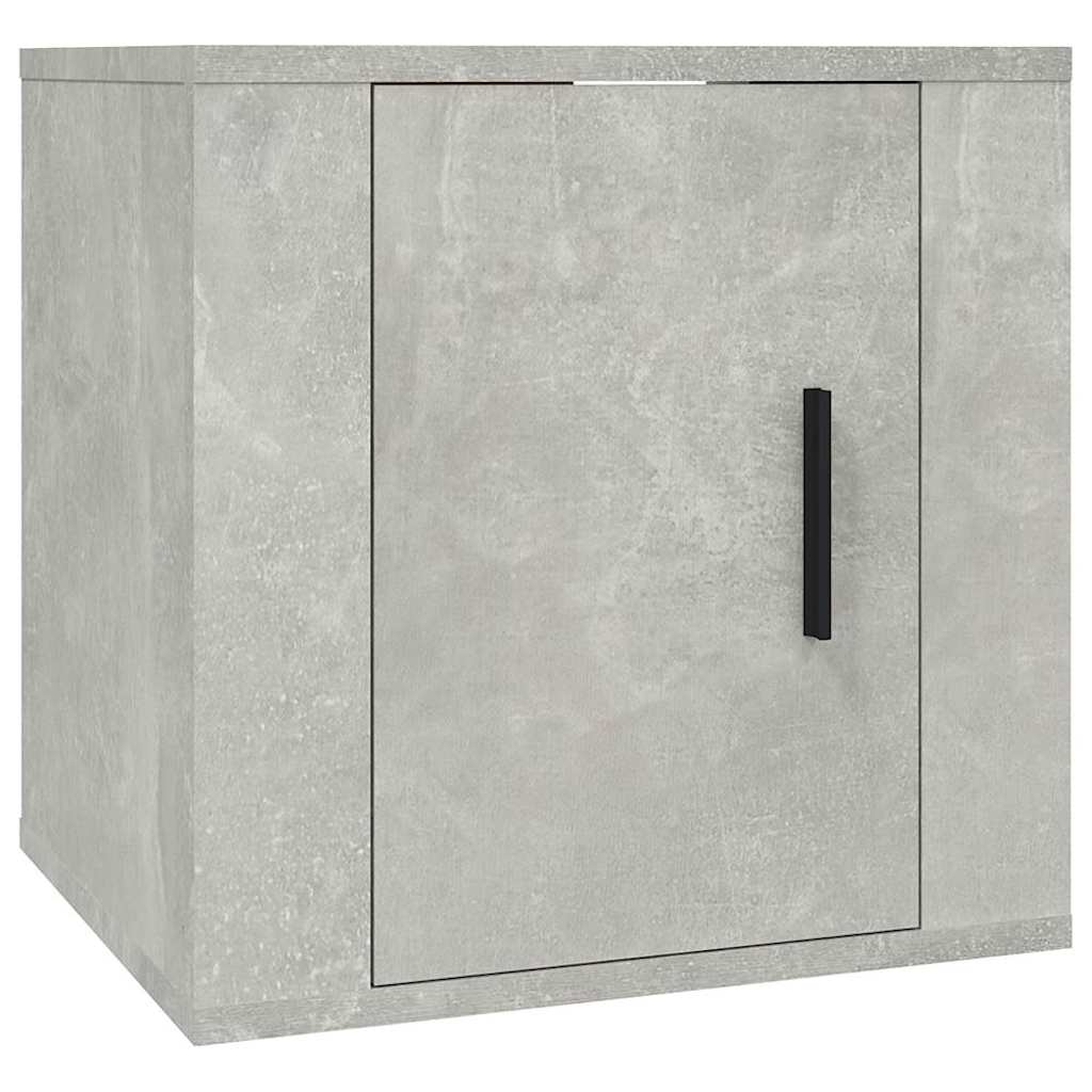 Ensemble de meubles TV 2 pcs gris béton bois d'ingénierie - XIOS