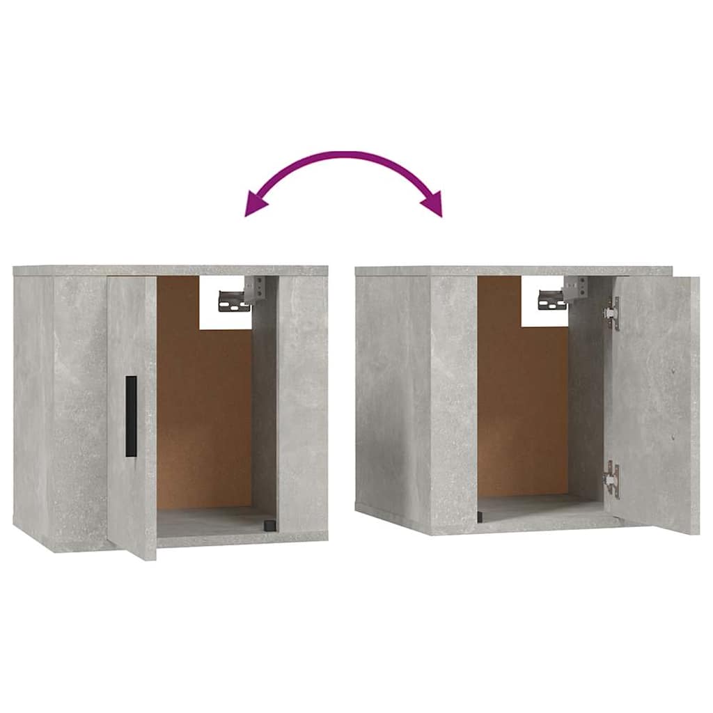 Ensemble de meubles TV 2 pcs gris béton bois d'ingénierie - XIOS