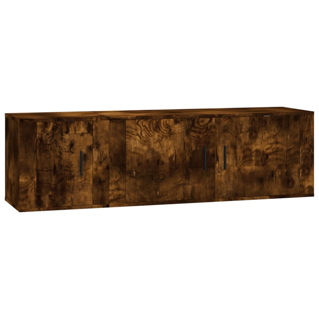 Ensemble de meubles TV 2 pcs Chêne fumé Bois d'ingénierie - XIOS