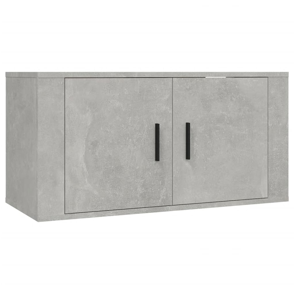 Ensemble de meubles TV 2 pcs gris béton bois d'ingénierie - XIOS