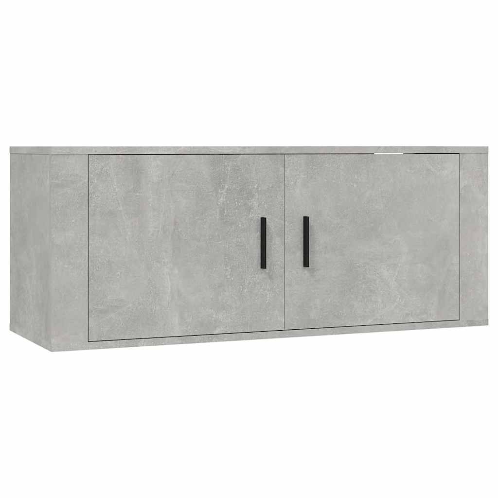 Ensemble de meubles TV 4 pcs Gris béton Bois d'ingénierie - XIOS