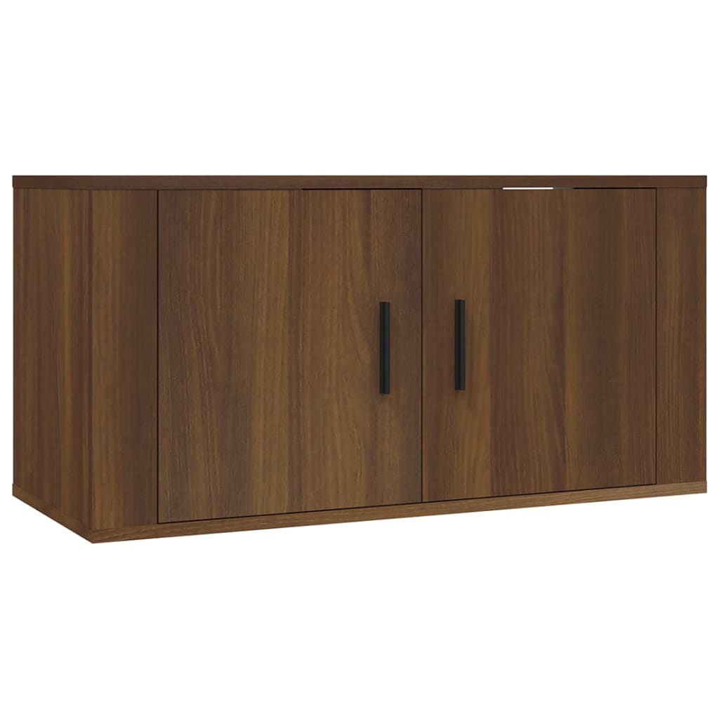 Ensemble de meubles TV 2 pcs Chêne fumé Bois d'ingénierie - XIOS