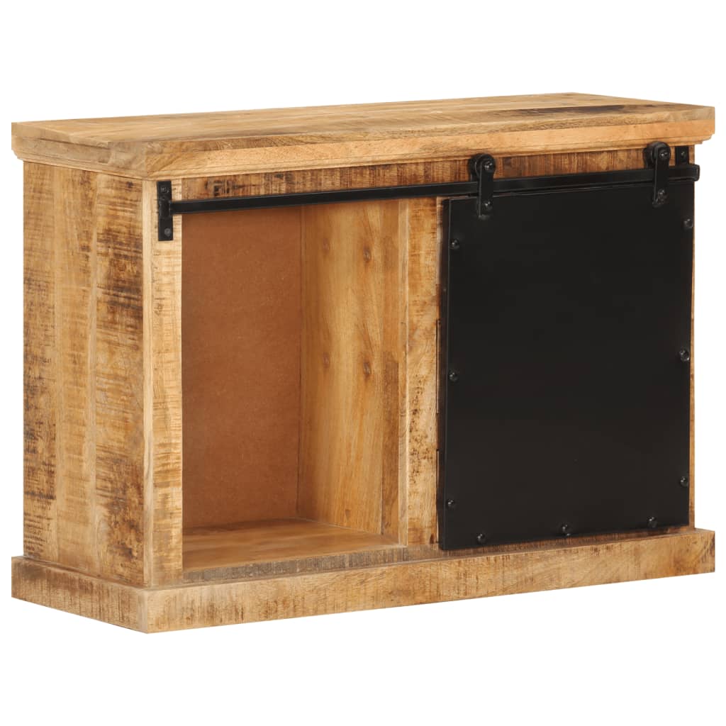 Buffet 80x30x55 cm bois de manguier brut massif - XIOS