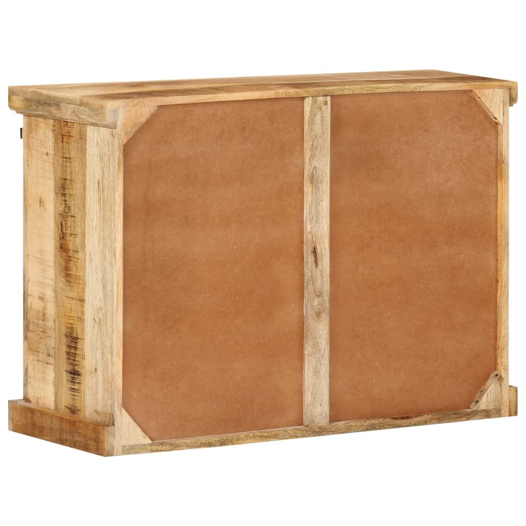Buffet 80x30x55 cm bois de manguier brut massif - XIOS