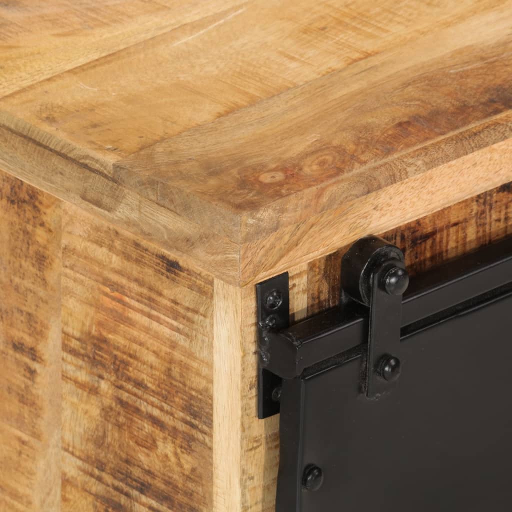 Buffet 80x30x55 cm bois de manguier brut massif - XIOS