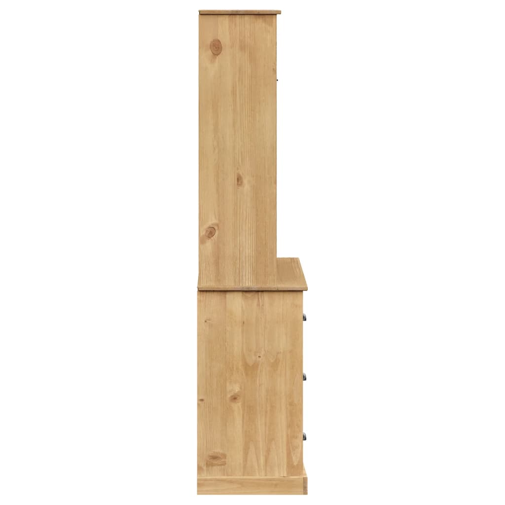 Buffet haut VIGO 78x40x175 cm bois massif de pin - XIOS