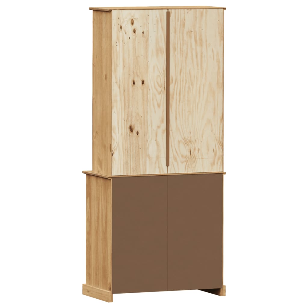 Buffet haut VIGO 78x40x175 cm bois massif de pin - XIOS