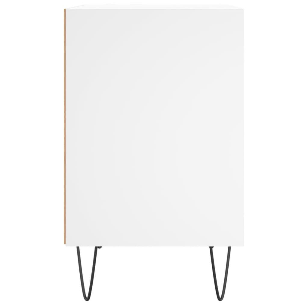 Tables de chevet 2 pcs blanc 40x30x50 cm bois d'ingénierie - XIOS