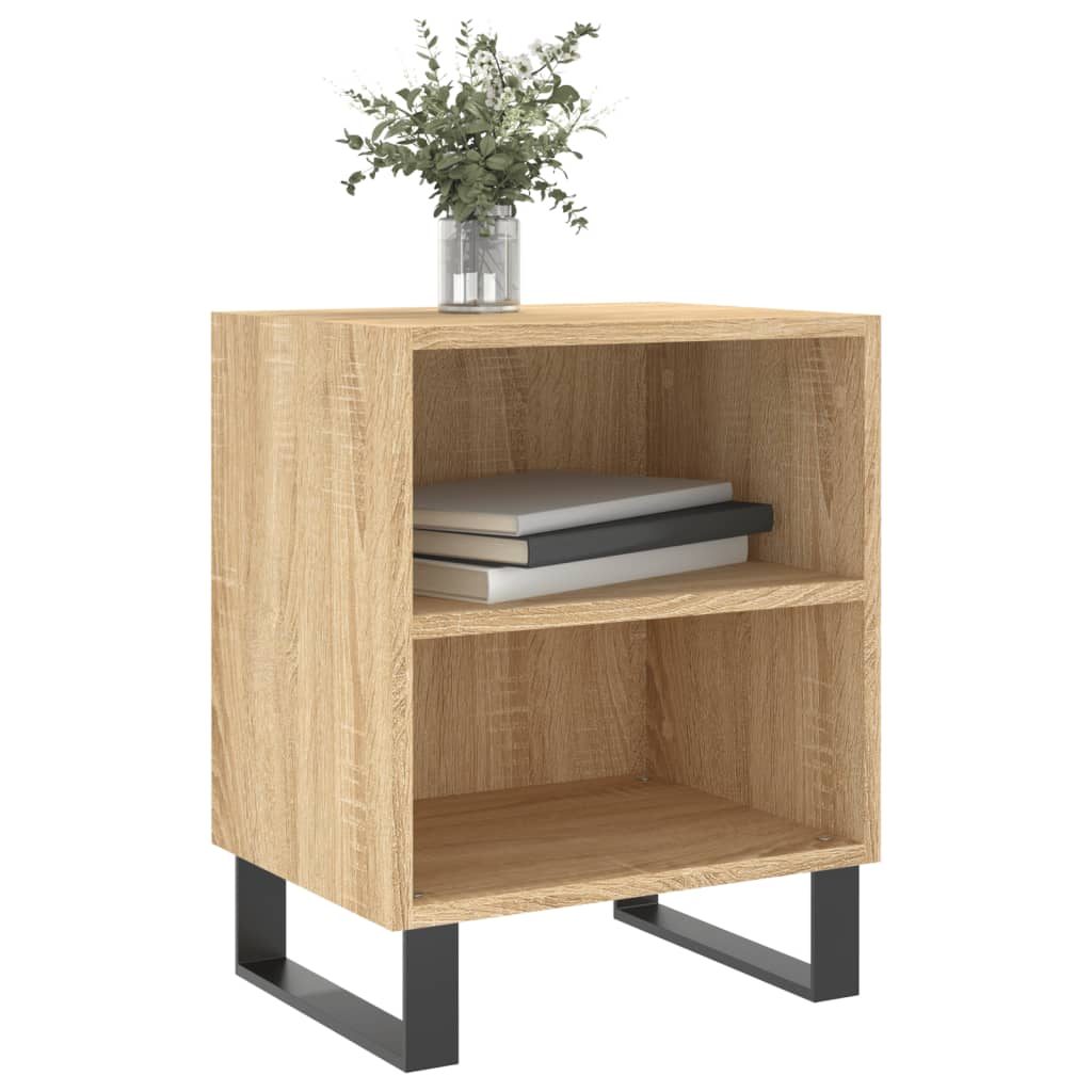 Tables de chevet 2pcs chêne sonoma 40x30x50cm bois d'ingénierie - XIOS