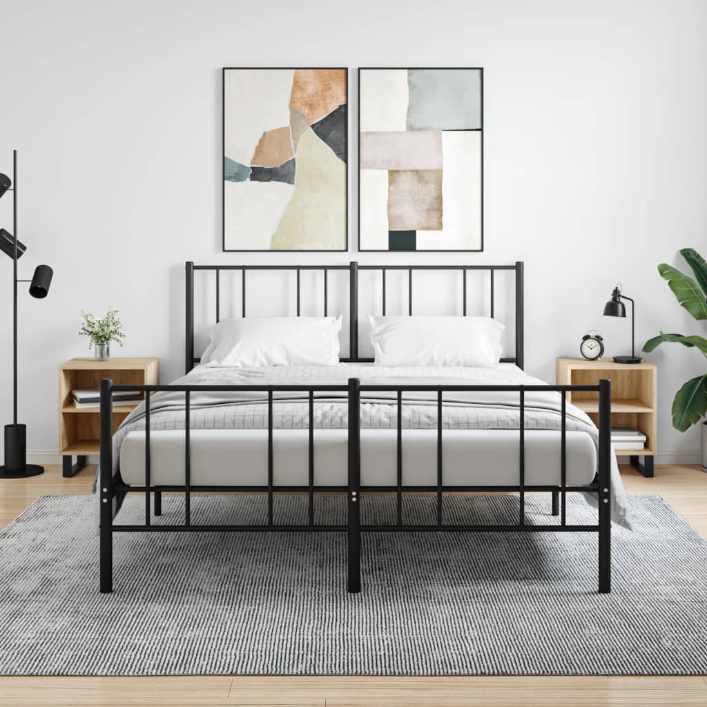 Tables de chevet 2pcs chêne sonoma 40x30x50cm bois d'ingénierie - XIOS