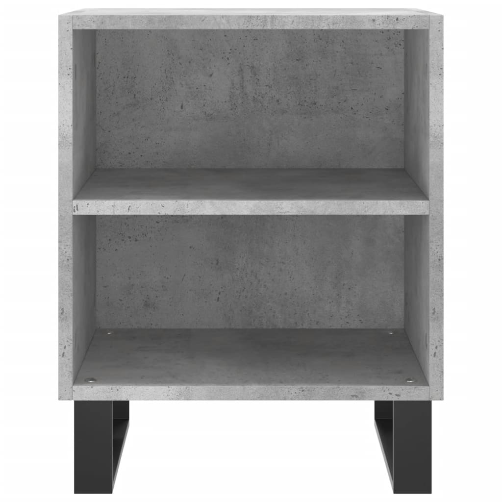 Tables de chevet 2 pcs gris béton 40x30x50 cm bois d'ingénierie - XIOS