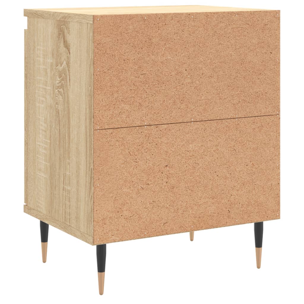 Tables de chevet 2pcs chêne sonoma 40x30x50cm bois d'ingénierie - XIOS