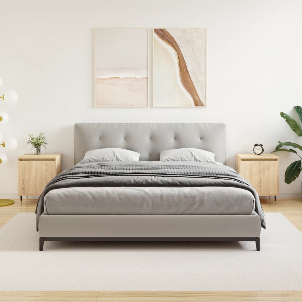 Tables de chevet 2pcs chêne sonoma 40x30x50cm bois d'ingénierie - XIOS