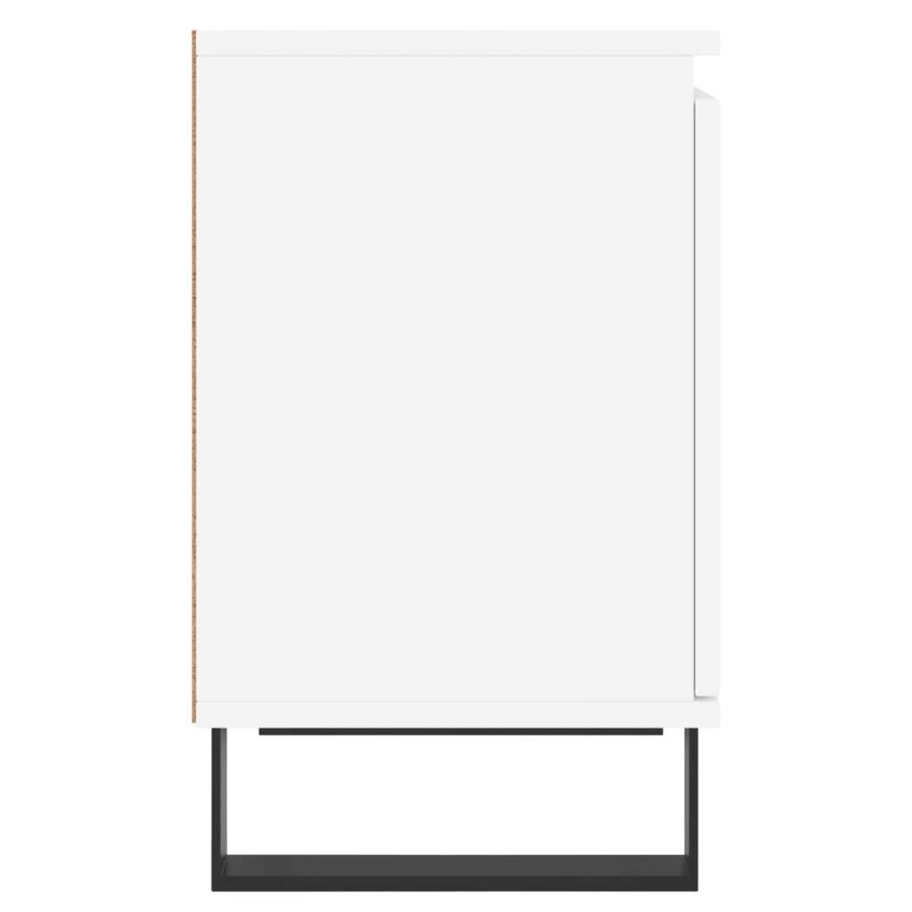 Tables de chevet 2 pcs blanc 40x30x50 cm bois d'ingénierie - XIOS