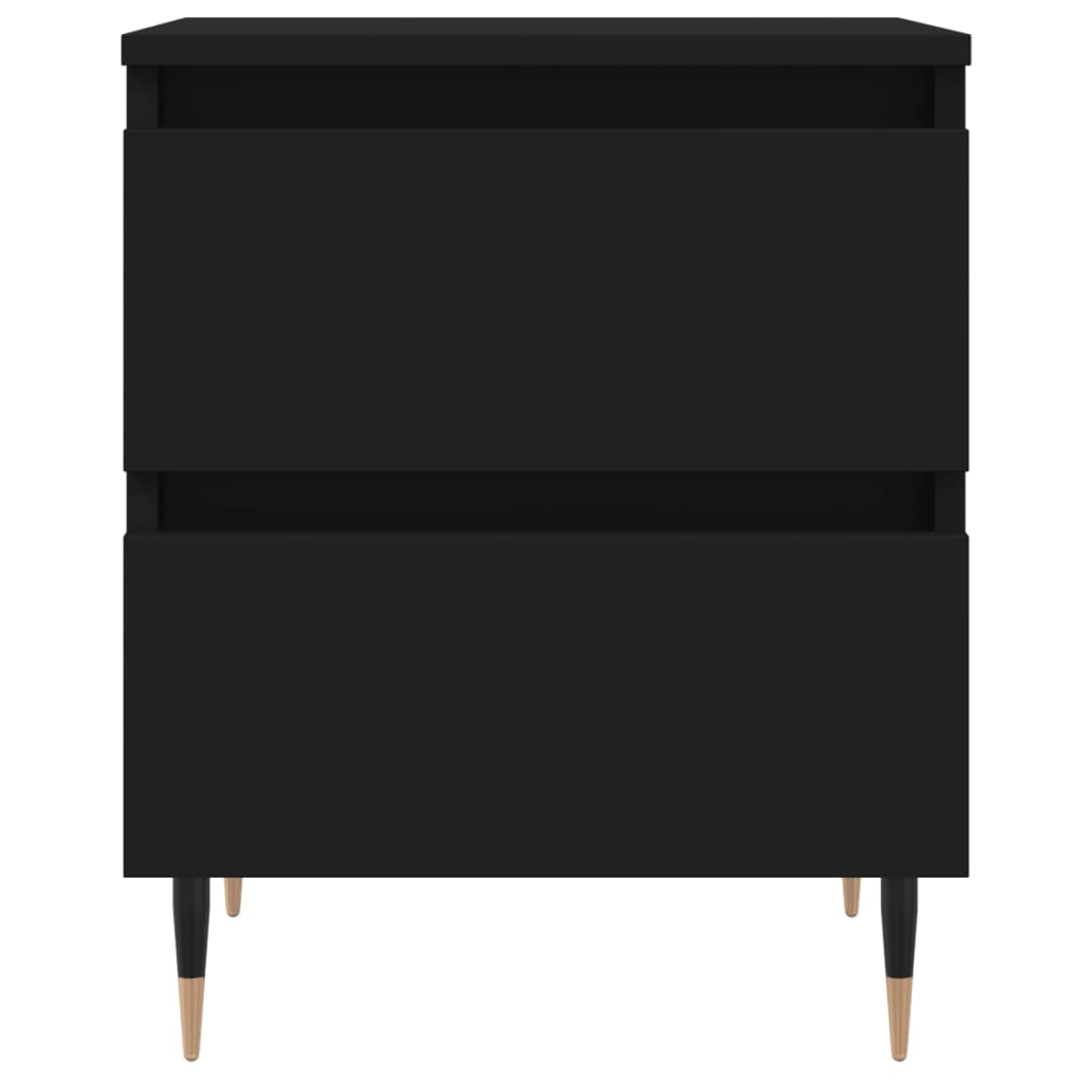 Table de chevet Noir 40x35x50 cm Bois d’ingénierie - XIOS