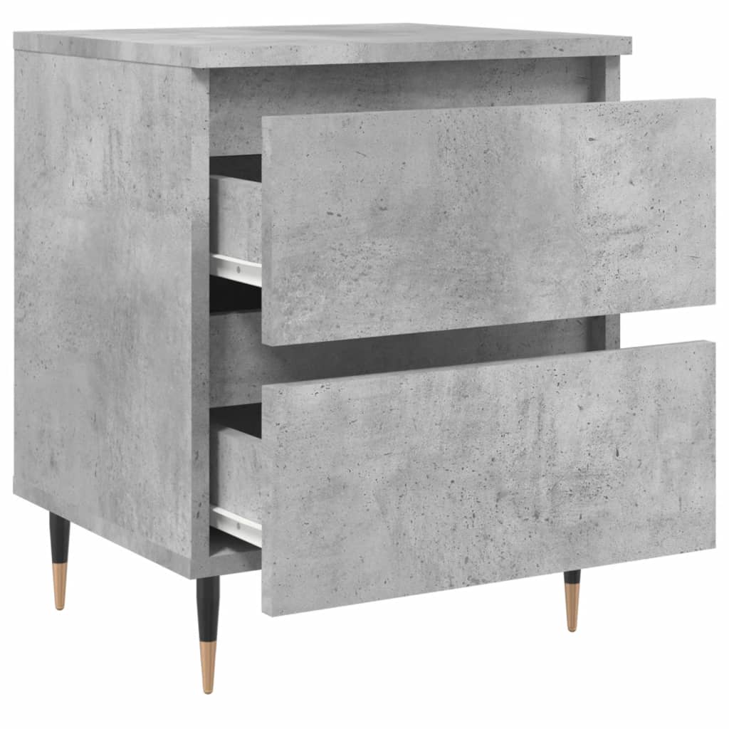 Table de chevet gris béton 40x35x50 cm bois d’ingénierie - XIOS