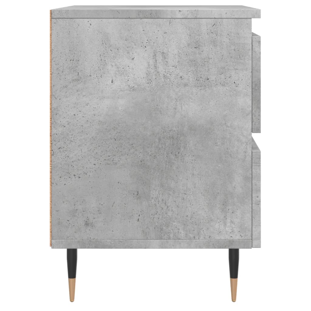 Table de chevet gris béton 40x35x50 cm bois d’ingénierie - XIOS
