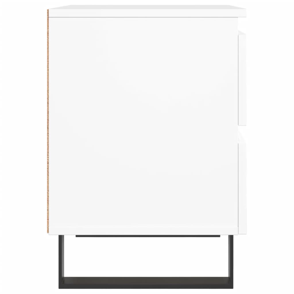 Tables de chevet 2 pcs blanc 40x35x50 cm bois d’ingénierie - XIOS