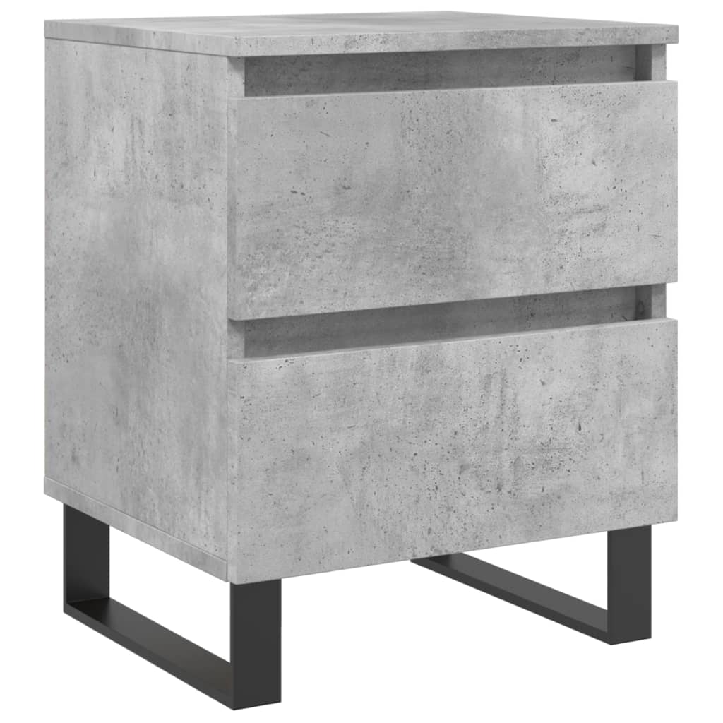 Table de chevet gris béton 40x35x50 cm bois d’ingénierie - XIOS