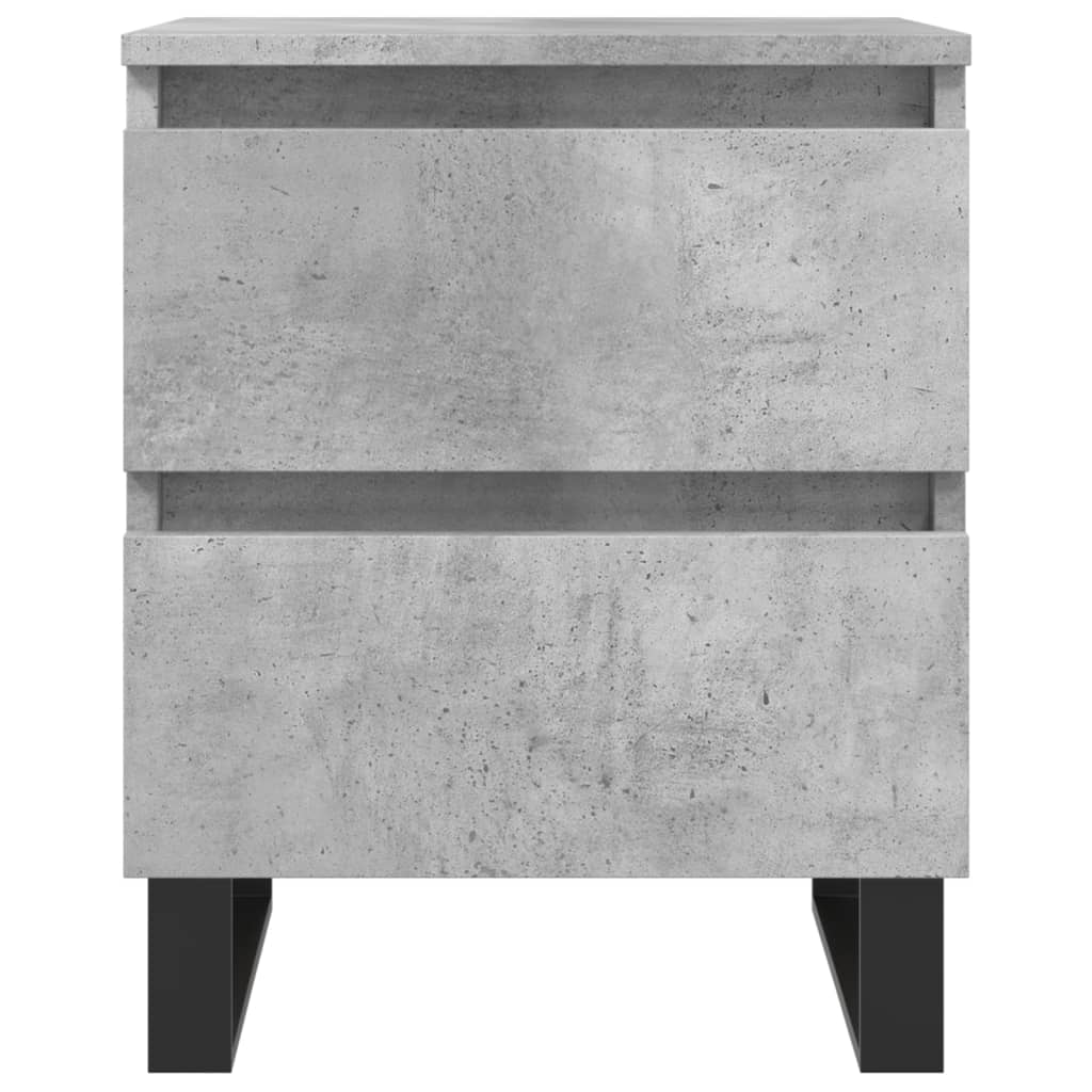Table de chevet gris béton 40x35x50 cm bois d’ingénierie - XIOS