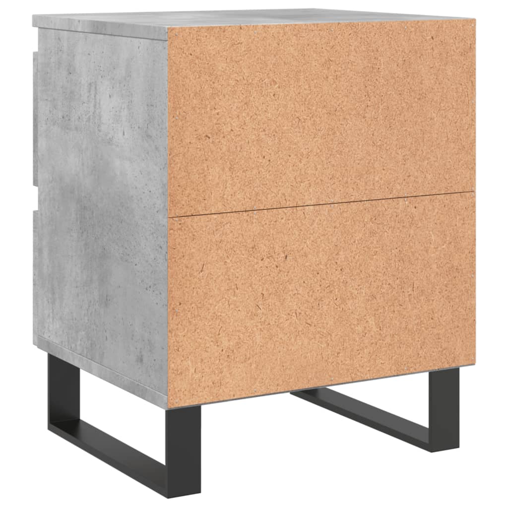 Table de chevet gris béton 40x35x50 cm bois d’ingénierie - XIOS