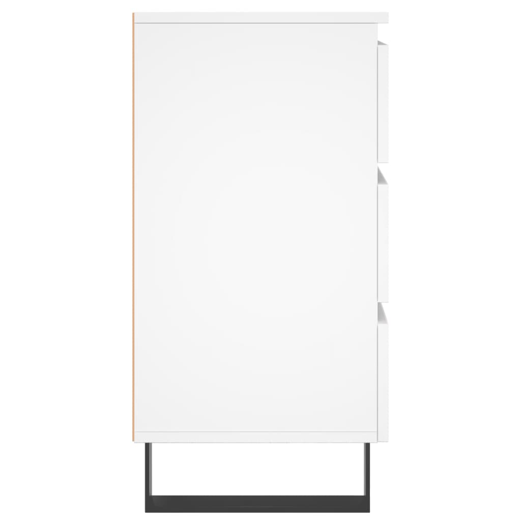 Tables de chevet 2 pcs blanc 40x35x69 cm bois d’ingénierie - XIOS