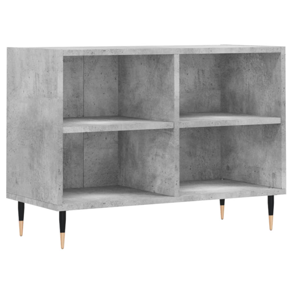 Meuble TV gris béton 69,5x30x50 cm bois d'ingénierie - XIOS