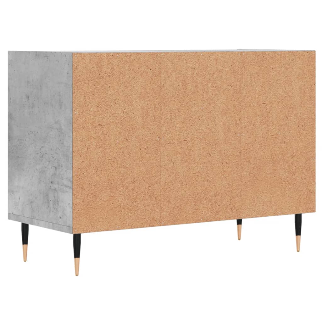 Meuble TV gris béton 69,5x30x50 cm bois d'ingénierie - XIOS