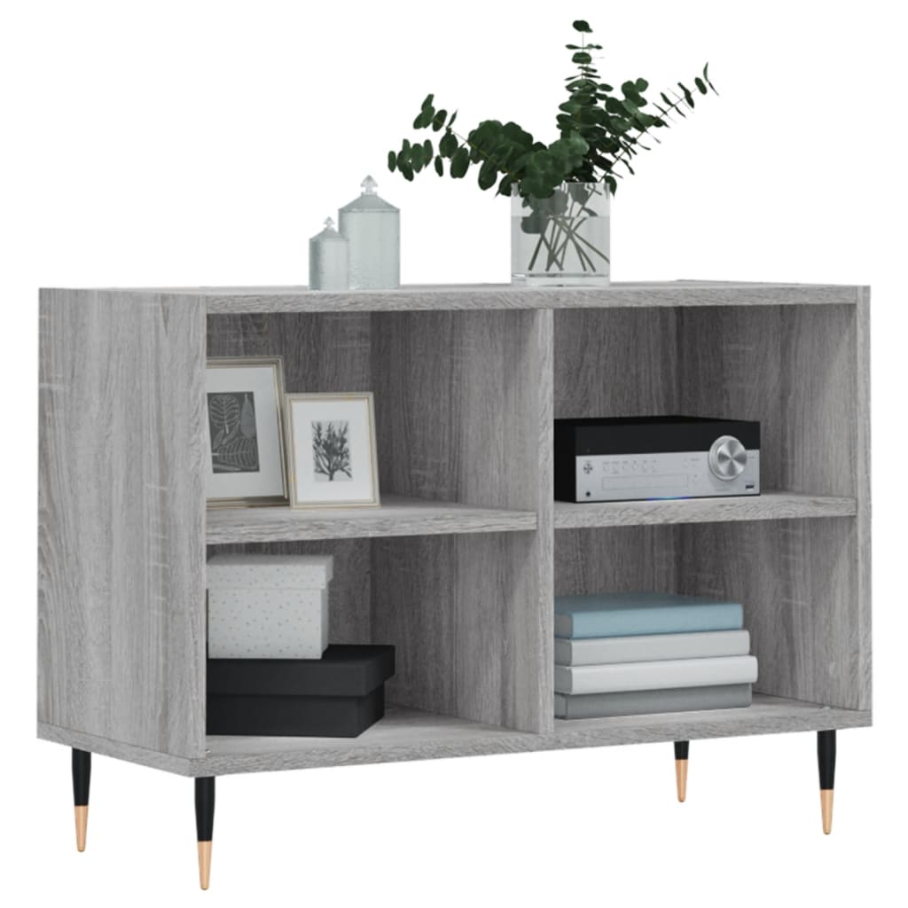 Meuble TV sonoma gris 69,5 x 30 x 50 cm bois d'ingénierie - XIOS
