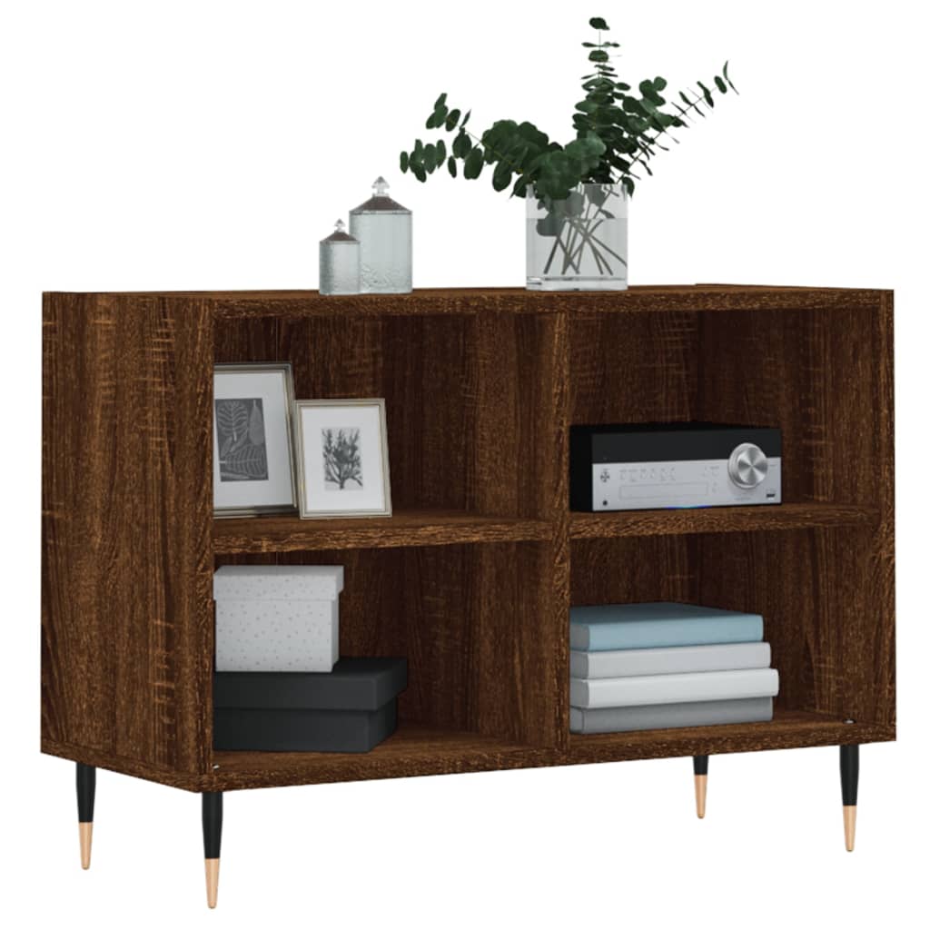 Meuble TV chêne marron 69,5 x 30 x 50 cm bois d'ingénierie - XIOS