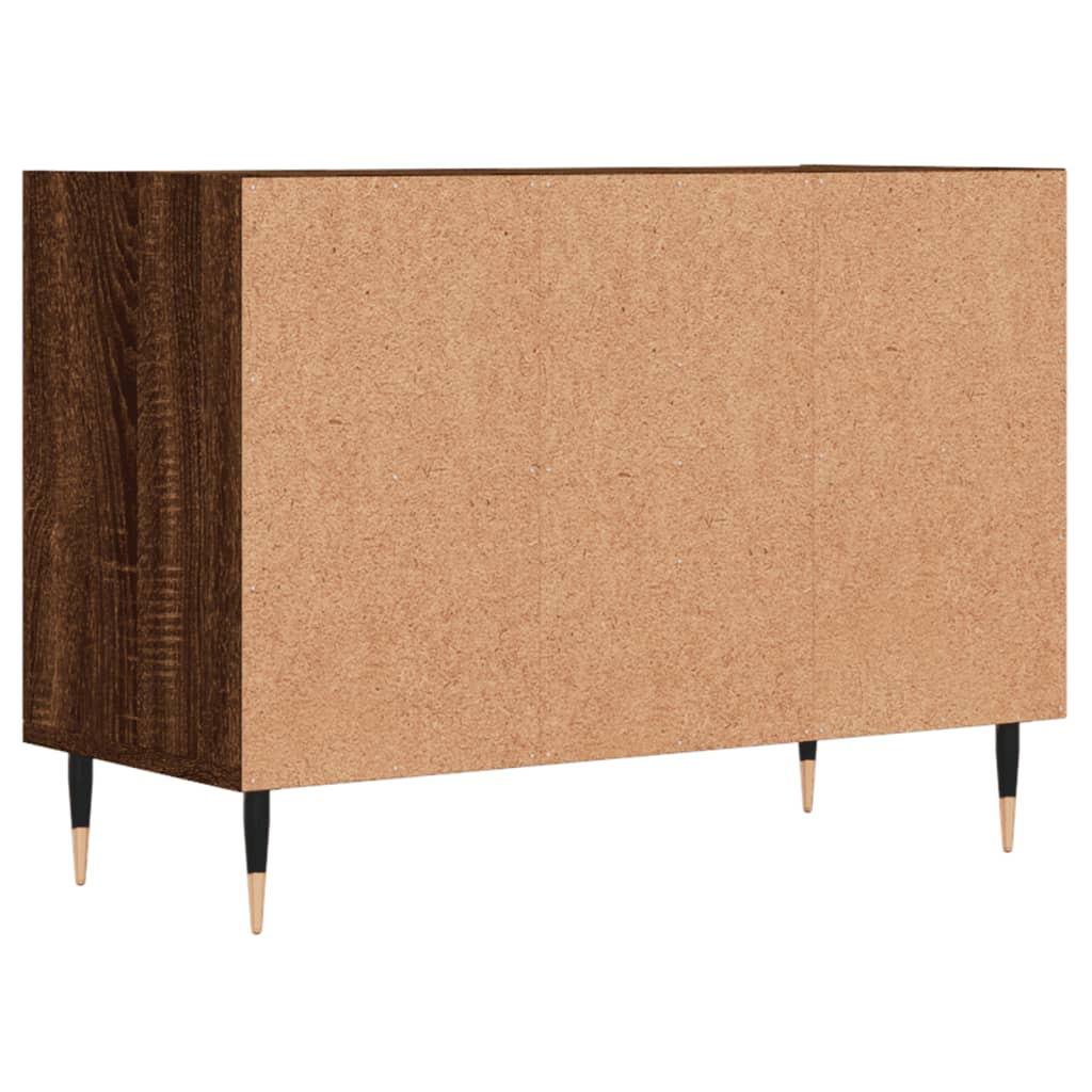 Meuble TV chêne marron 69,5 x 30 x 50 cm bois d'ingénierie - XIOS