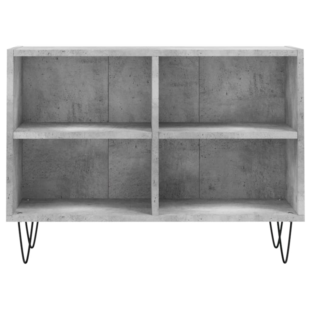 Meuble TV gris béton 69,5x30x50 cm bois d'ingénierie - XIOS
