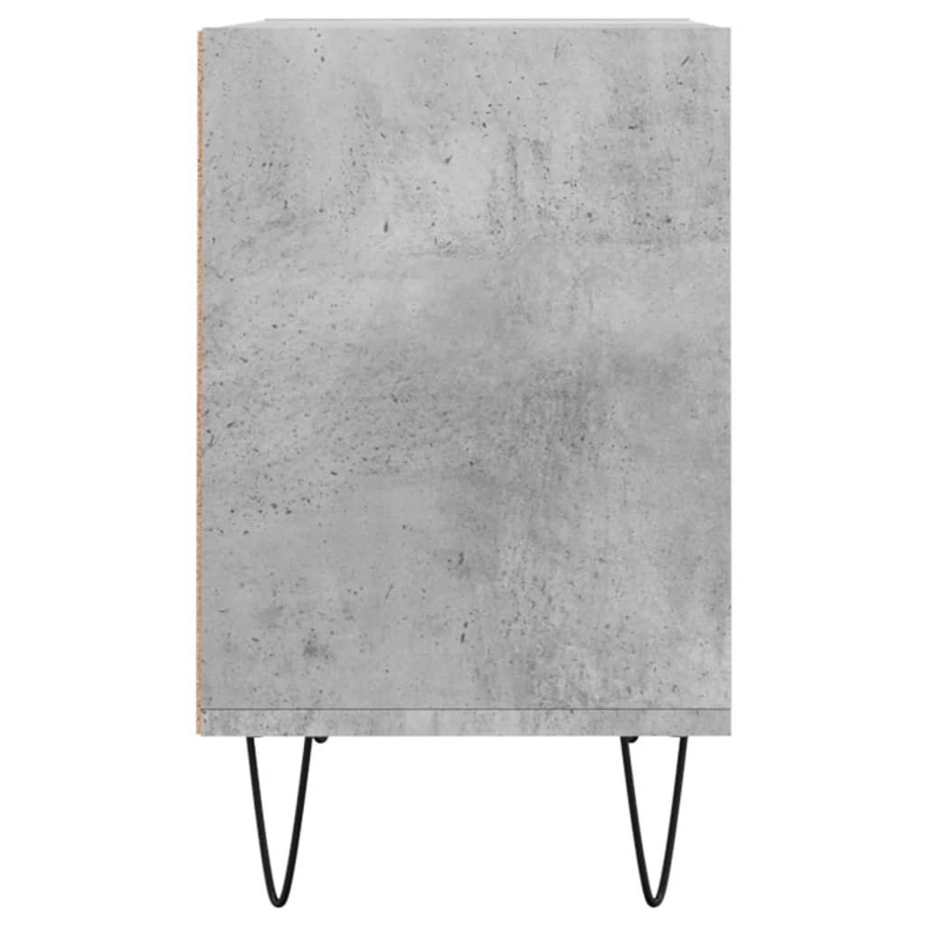 Meuble TV gris béton 69,5x30x50 cm bois d'ingénierie - XIOS