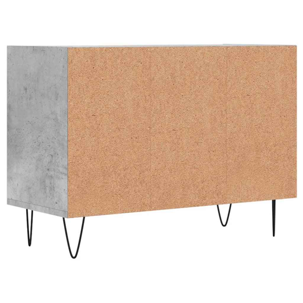 Meuble TV gris béton 69,5x30x50 cm bois d'ingénierie - XIOS